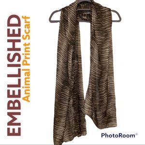 Pier 1 Imports Animal Print Sheer Scarf